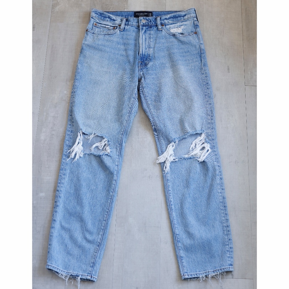 Abercrombie & Fitch Vintage Stretch 90s Stretch Distressed Mens Size 32x32 EUC